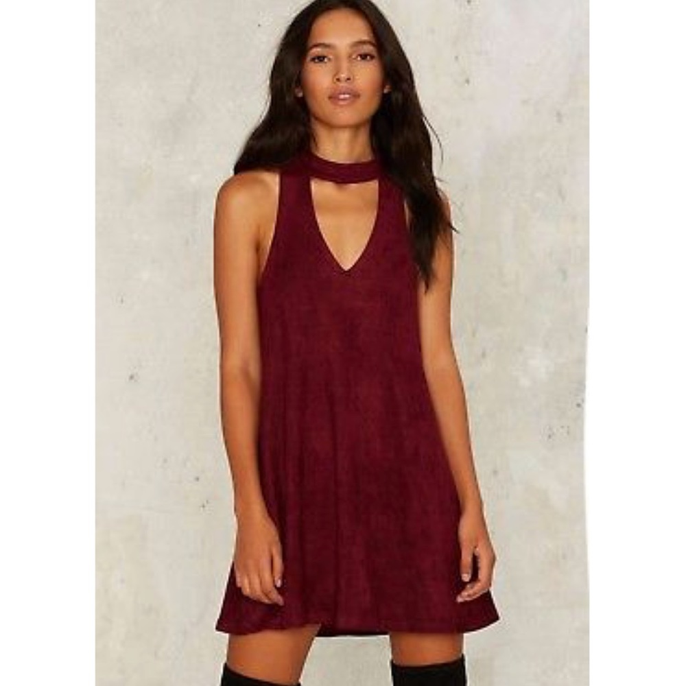 Nasty Gal Vegan Suede Dress